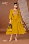 Skylar By Deecee Chanderi Roman Silk Anarkali Kurtis Suppliers In India